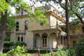 Side & rear facades of Edward Steves Homestead Museum. San Antonio, TX.