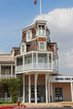 Steamboat shaped facade of Nimitz Hotel, now Admiral Nimitz Museum. Fredericksburg, TX.