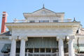 Upper front facade at McFaddin-Ward House. Beaumont, TX.
