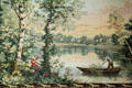 Replica French tapestry in breakfast room at McFaddin-Ward House. Beaumont, TX.