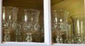 Kings Crown glassware at Chambers House Museum. Beaumont, TX.