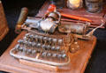 Antique Blickensdereer typewriter from Stamford, CT at East Terrace House. Waco, TX.