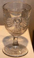 Lincoln Drape pattern goblet probably New England or Midwest at Dallas Museum of Art. Dallas, TX.