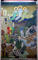 Christian & Anglo-American Settlement section of Texas History mural in Great Hall of State at Fair Park. Dallas, TX.