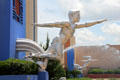Replicas of Tenor & Contralto Art Deco statues by Lawrence Tenney Stevens on Texas Centennial Exposition Esplanade at Fair Park. Dallas, TX.