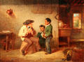 The Flute painting by Francis William Edmonds at Amon Carter Museum of American Art. Fort Worth, TX.