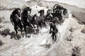 The Right of the Road painting by Frederic Remington at Amon Carter Museum of American Art. Fort Worth, TX