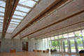Entrance atrium of Piano Pavilion of Kimbell Art Museum. Fort Worth, TX.