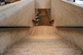 Stairway at Kahn Building at Kimbell Art Museum. Fort Worth, TX.