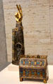 Reliquary arm from Liège? & casket from Limoges at Kimbell Art Museum. Fort Worth, TX.