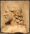Christ the Redeemer marble relief by Tullio Lombardo at Kimbell Art Museum. Fort Worth, TX.