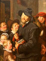 Rommel-Pot Player painting by Frans Hals at Kimbell Art Museum. Fort Worth, TX.