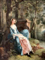 Portrait of a Woman, Possibly of the Lloyd Family painting by Thomas Gainsborough at Kimbell Art Museum. Fort Worth, TX.