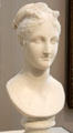 Ideal Head of a Woman marble sculpture by Antonio Canova at Kimbell Art Museum. Fort Worth, TX.