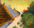 Street in Saintes-Maries-de-la-Mer painting by Vincent van Gogh at Kimbell Art Museum. Fort Worth, TX.