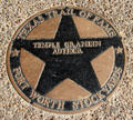 Temple Grandin star on Texas Trail of Fame in Stock Yards historic district. Fort Worth, TX.