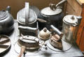 Cooking pots & irons at Stockyards Museum. Fort Worth, TX.