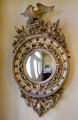 Concave mirror with eagle at Neill-Cochran House Museum. Austin, TX.