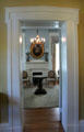 T-shaped door surround architectural feature at Neill-Cochran House Museum. Austin, TX.