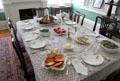 Dining room at Neill-Cochran House Museum. Austin, TX.