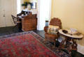 Upstairs hall with desk from Judge Cochran's law office at Neill-Cochran House Museum. Austin, TX.