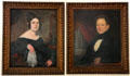 Portraits of Texas settlers at Neill-Cochran House Museum. Austin, TX.