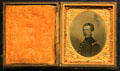 Tintype of Francis Asbury Vaughan of Seguin, TX who enlisted in Union Army at Bullock Texas State History Museum. Austin, TX.