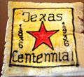 Texas Centennial Exposition souvenir pillow at Bullock Texas State History Museum. Austin, TX.