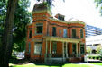 Square & octagonal towers of Gentsch-Thompson House. Salt Lake City, UT.