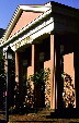 Neoclassical facade at Prince & Lee Streets. Alexandria, VA.