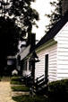 Sherwood Forest Plantation seen across its 300-foot width, America's longest wooden house. VA.