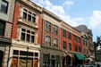 Victorian Buildings along 132-114 Granby St. Norfolk, VA.