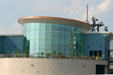 Architecture of Norfolk Half Moone cruise terminal. Norfolk, VA.