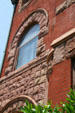 Richardsonian Romanesque arches of Hunter House museum. Norfolk, VA.