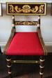 Second empire style chair at Moses Myers House museum. Norfolk, VA.