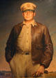 Portrait of General MacArthur in Douglas MacArthur Memorial. Norfolk, VA.