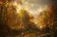The Emerald Pool painting by Albert Bierstadt at Chrysler Museum of Art. Norfolk, VA.