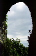 Stone arch which gives name to Natural Bridge. VA.