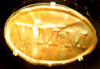 Volunteer Maine Militia cartridge box plate at Manassas NHS museum. Manassas, VA.