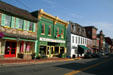 Streetscape of South King St. in Leesburg. Leesburg, VA.