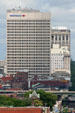 Bank of America, BB&T, & American National Bank buildings on Richmond skyline. Richmond, VA.