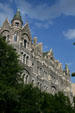 Broad St. stone facade of Richmond Old City Hall. Richmond, VA.