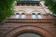 Richardsonian-Romanesque-style building. Richmond, VA.