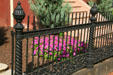Ornate iron fence at Putney House. Richmond, VA.