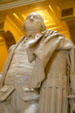 Detail of George Washington statue made from life by Houdon in rotunda of Virginia State Capitol. Richmond, VA.
