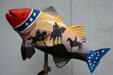 Confederate heroes salmon street art by Henry E. Kidd at Museum of the Confederacy. Richmond, VA.