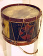 Drum of 13th Virginia Infantry made by Confederate Drum Manufactory at Museum of the Confederacy. Richmond, VA.