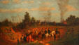 General Washington at lull in Battle of Monmouth, NJ painting by Julian Scott at Museum of Virginia History. Richmond, VA.