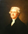 Thomas Jefferson portrait by Louis Mathieu Guillaume after Gilbert Stuart at Museum of Virginia History. Richmond, VA.