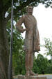 Statue of Jefferson Davis atop tomb at Hollywood Cemetery. Richmond, VA.